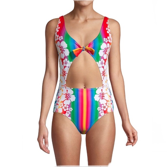 ALL THINGS MOCHI | Mila Striped Crossover 1-Piece - Picture 8 of 12